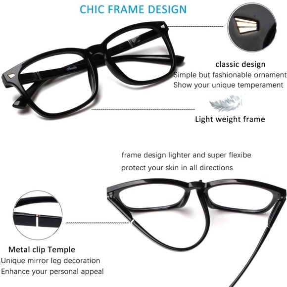 Anti Blue Light Blocking Reading Glasses 4 PC Computer Readers New includes all main image 12